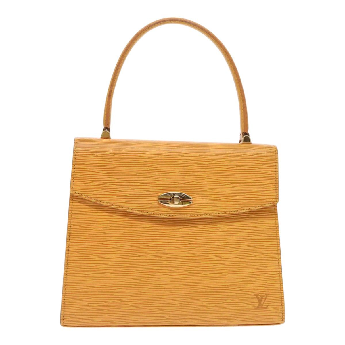 Louis Vuitton Malesherbes Yellow Leather Handbag (Pre-Owned) Size ONE SIZE - 1 Thumbnail