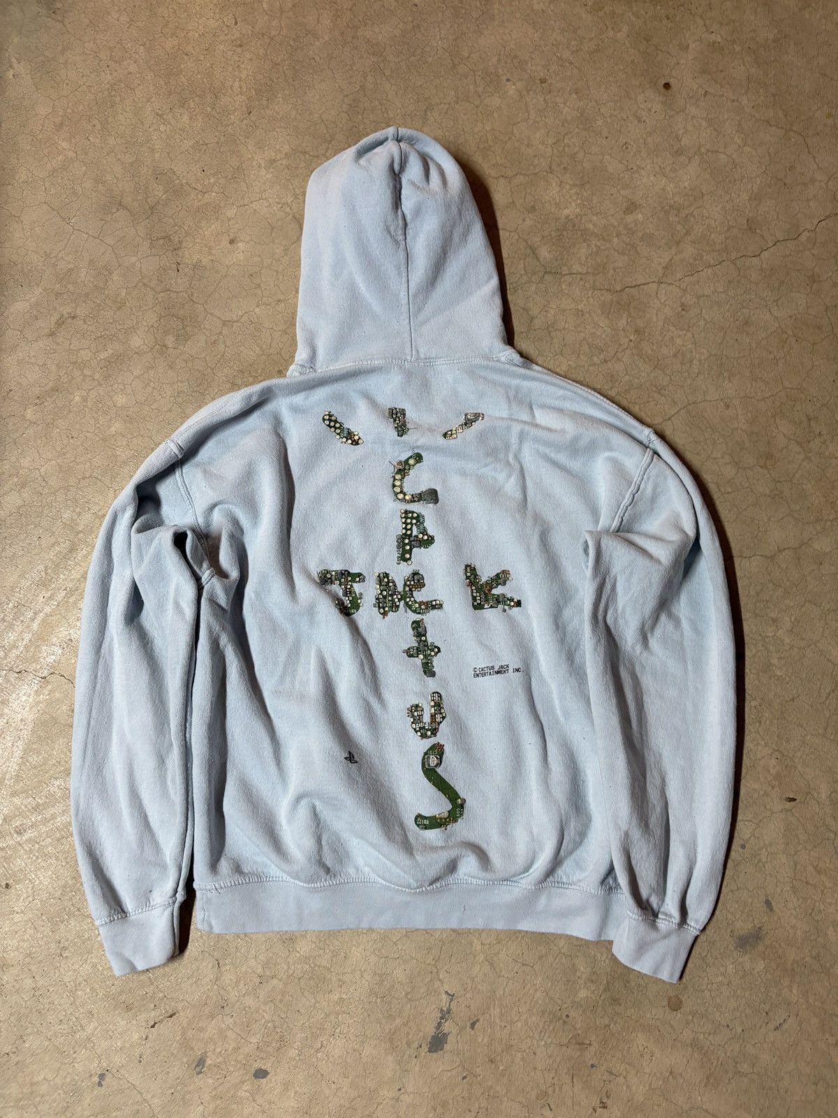 Travis Scott Playstation x Travis Scott MOTHERBOARD HOODIE II Light Blue Size US S / EU 44-46 / 1 - 4 Thumbnail
