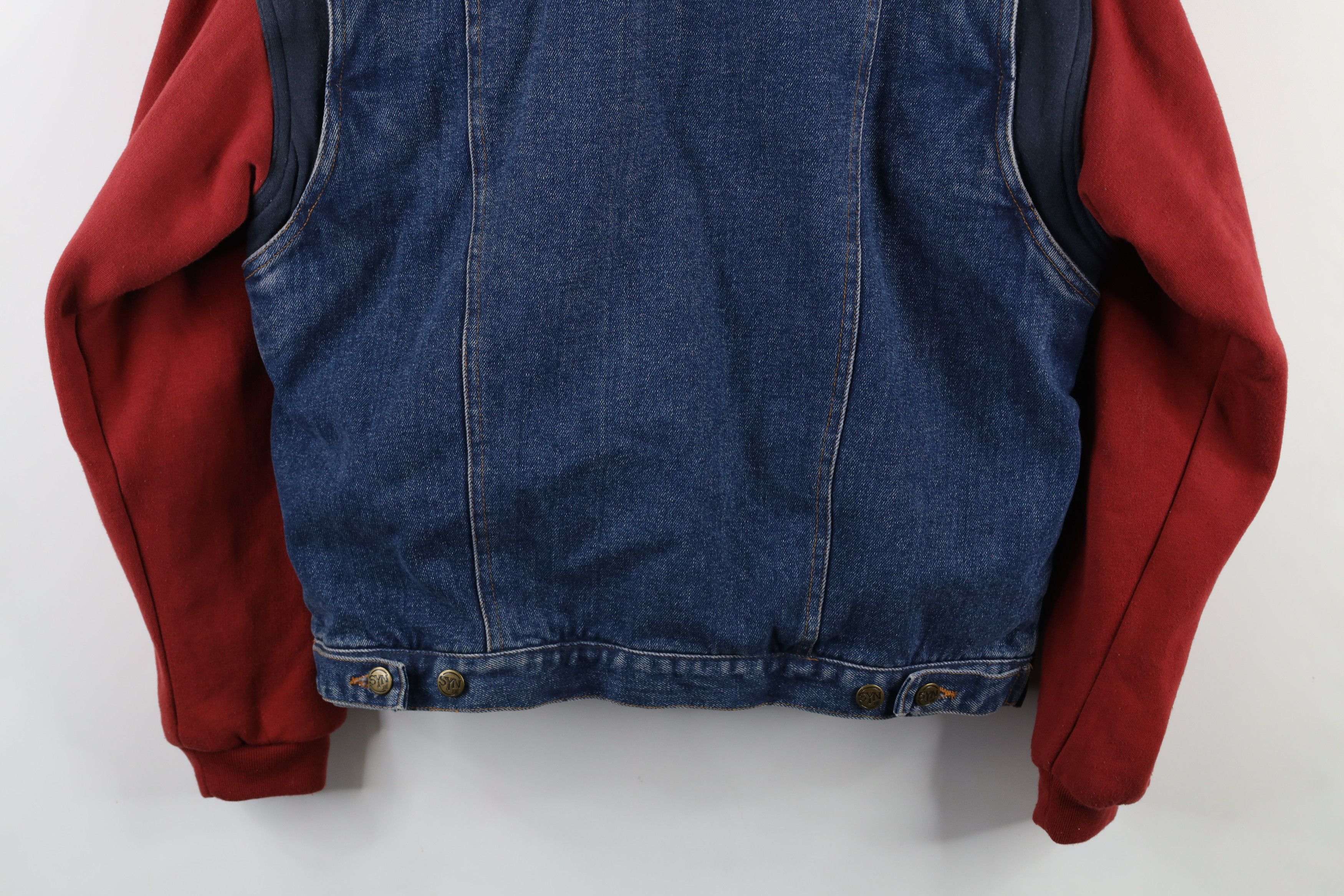 Vintage Vintage 90s Streetwear Hooded Denim Jean Trucker Jacket Size US S / EU 44-46 / 1 - 16 Thumbnail