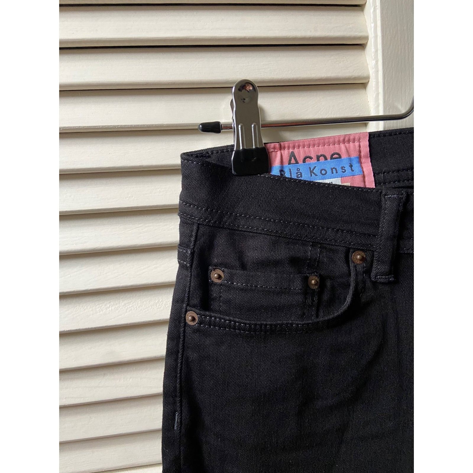 Acne Studios Acne Studios Climb Stay Black Denim Skinny Fit Jeans Pants Size 30" / US 8 / IT 44 - 2 Thumbnail