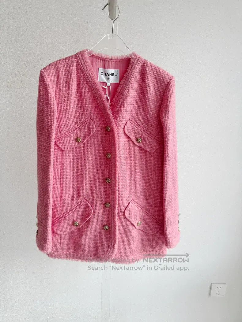 Chanel Chanel 20A Handicraft Workshop Pink Coat Size XS / US 0-2 / IT 36-38 - 3 Thumbnail