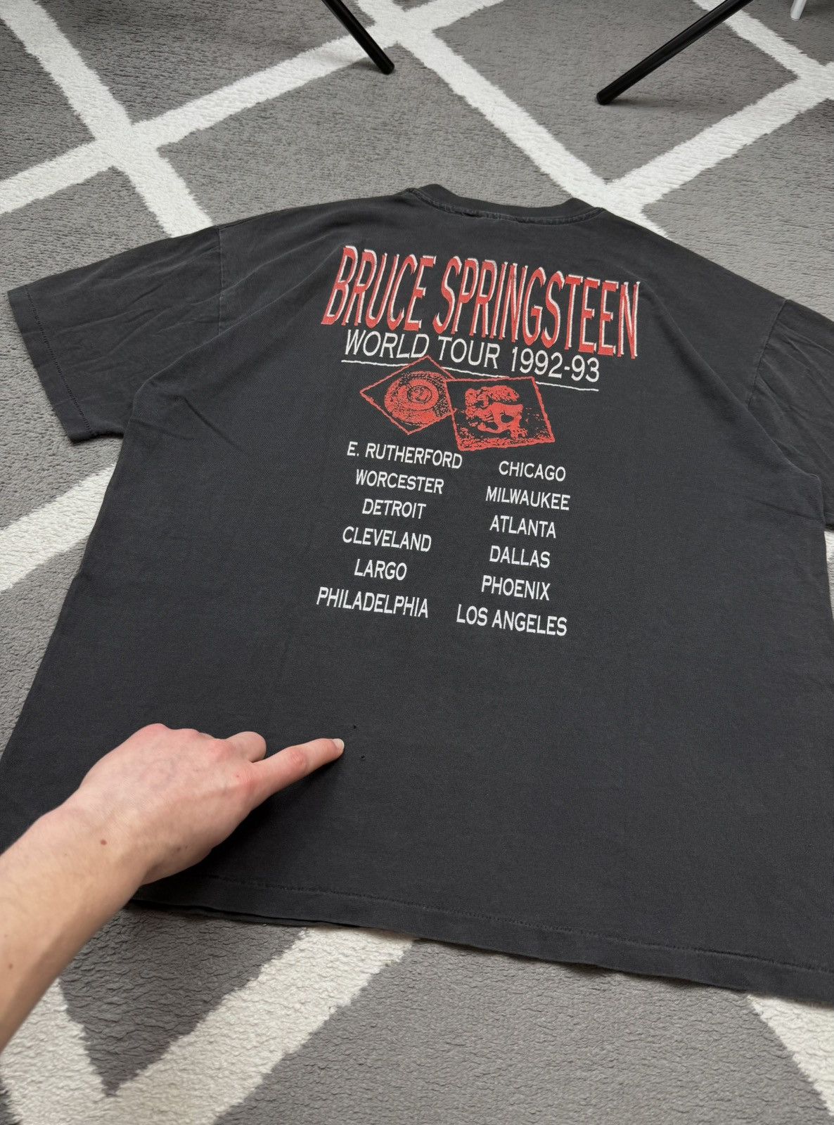 Band Tees Vintage 1992-93 Bruce Springsteen World Tour T-shirt Size US L / EU 52-54 / 3 - 17 Thumbnail