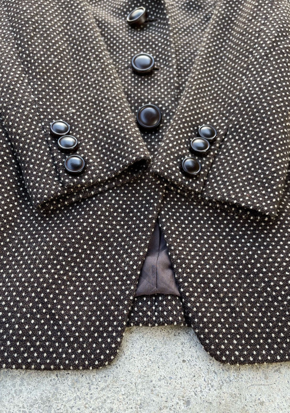 Christian Dior Monsieur 🔥Vintage Christian Dior Polka Dot Button Jacket Size M / US 6-8 / IT 42-44 - 9 Thumbnail