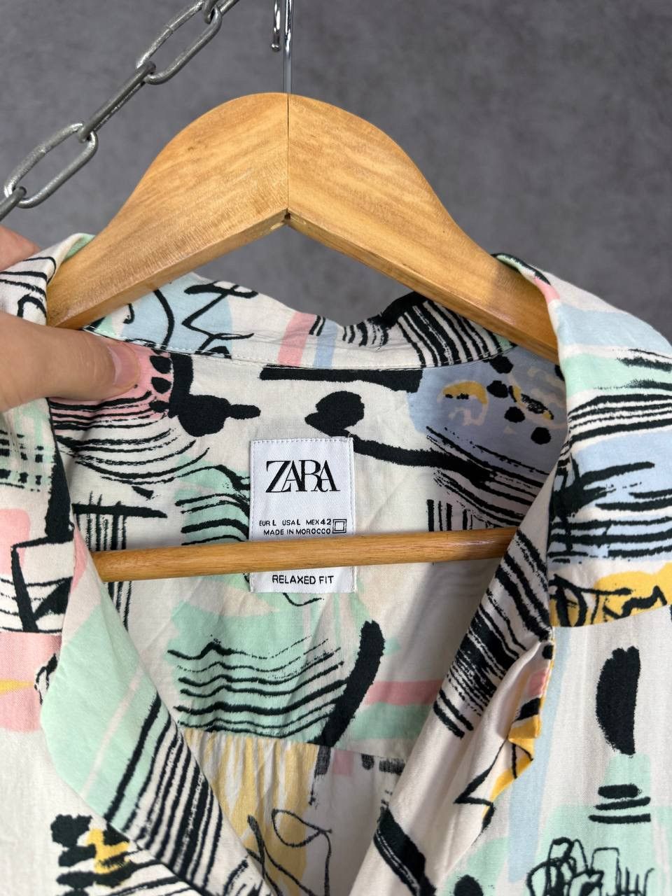 Zara Zara Man designer art crazy hawaiian shirt Size US L / EU 52-54 / 3 - 4 Thumbnail