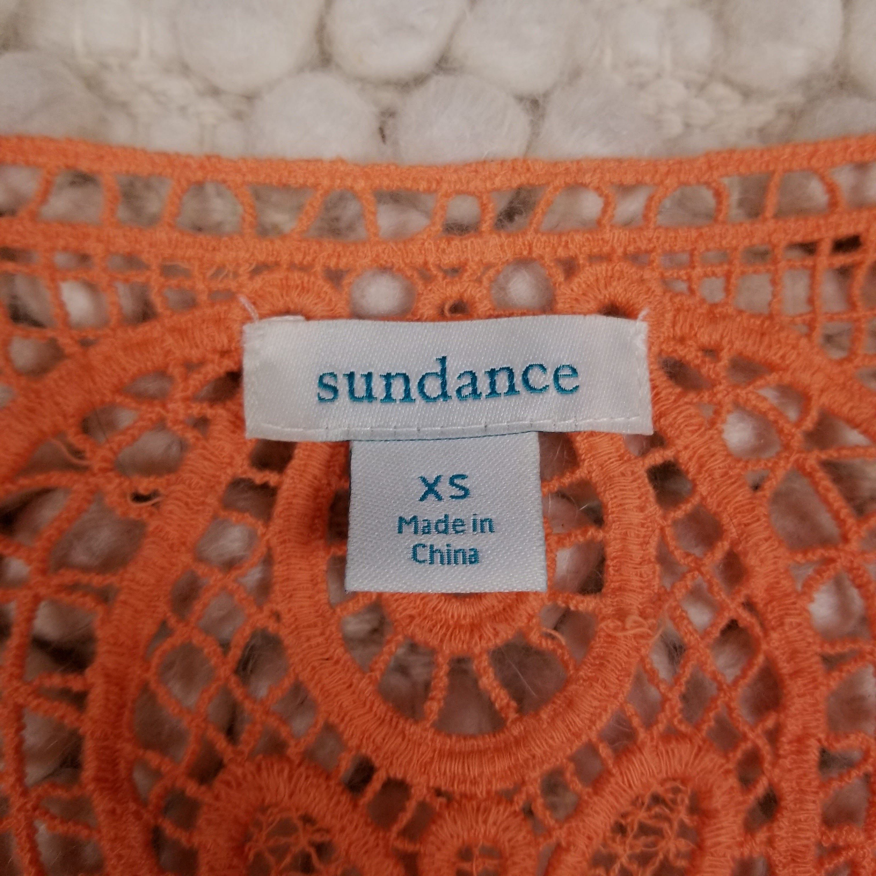 Other Sundance Amira Cotton Lace Dress Apricot Size XS / US 0-2 / IT 36-38 - 7 Thumbnail