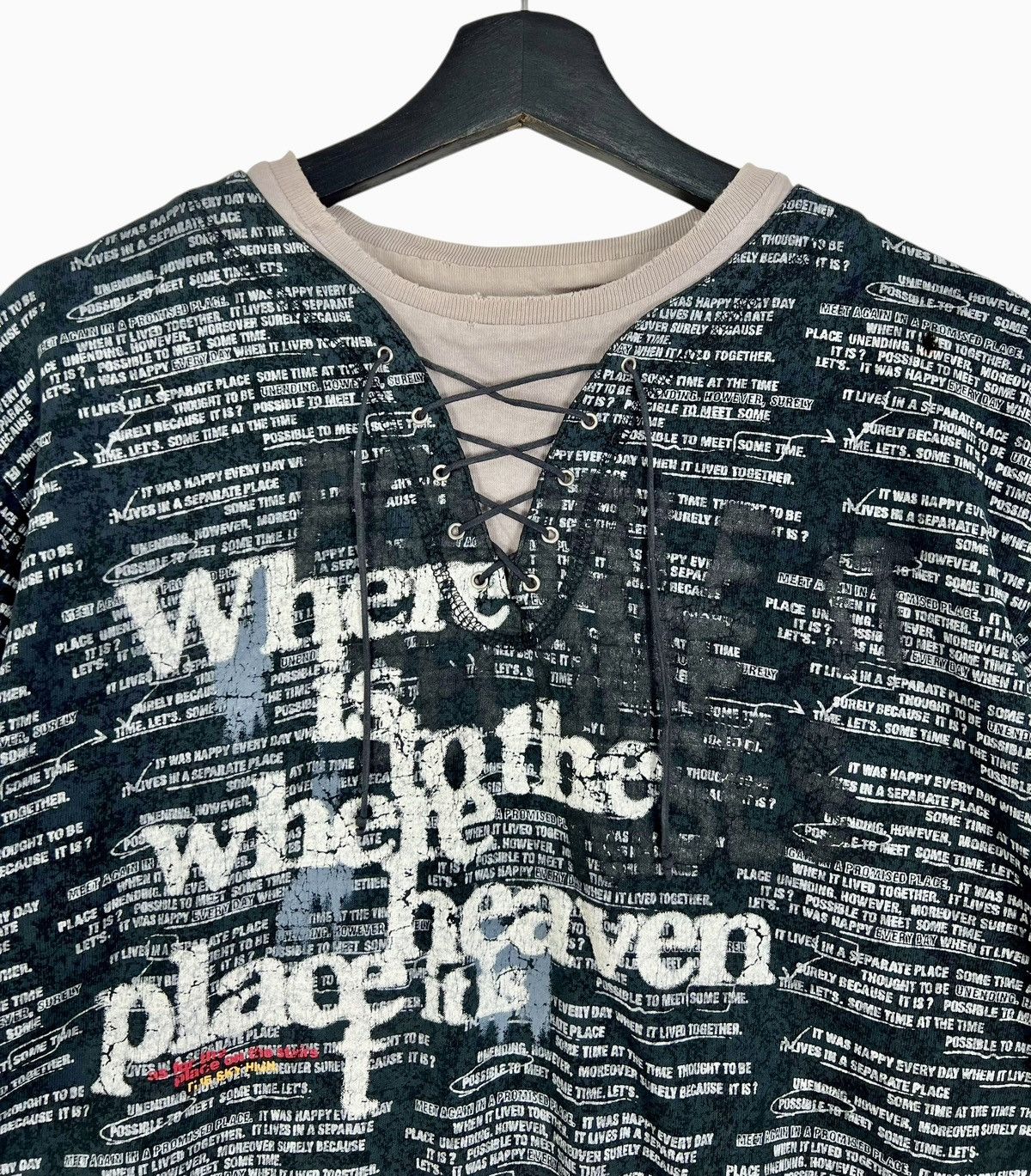 Japanese Brand × Vintage Y2k Distressed Vintage Oblo Noted Punk Layer Long Sleeve tee Size US M / EU 48-50 / 2 - 5 Thumbnail
