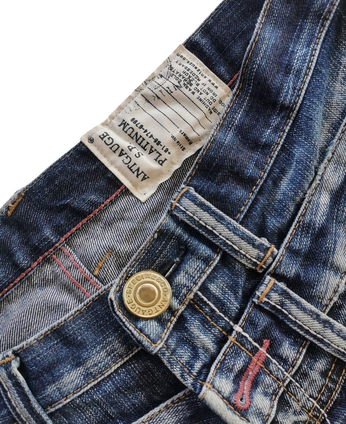 Japanese Brand Antgauge doublewaist jeans 🟦 A702 Size US 33 - 11 Thumbnail