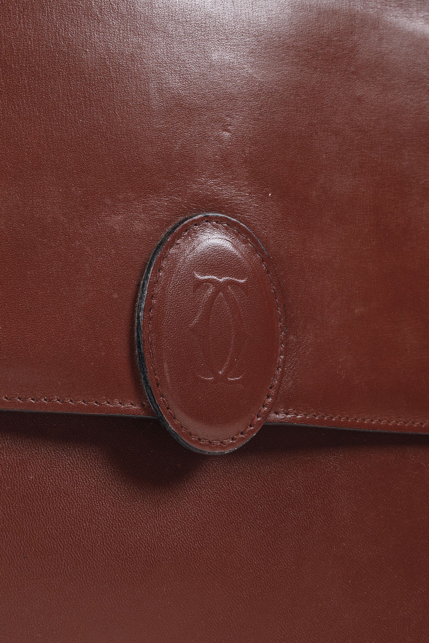Cartier Cartier Logo Red Burgundy Leather Vintage Document Case Size ONE SIZE - 9 Thumbnail