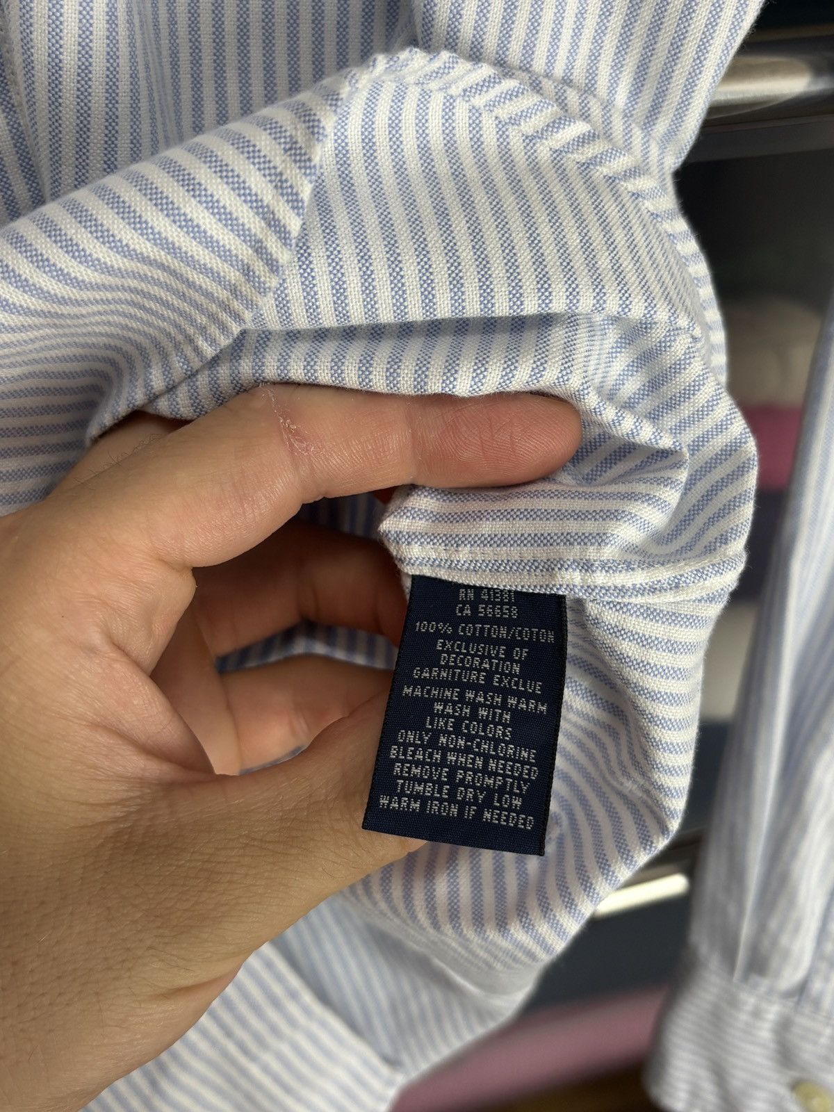Ralph Lauren Ralph Lauren Luxury Striped Long Sleeve Oxford Shirt Size S / US 4 / IT 40 - 8 Thumbnail