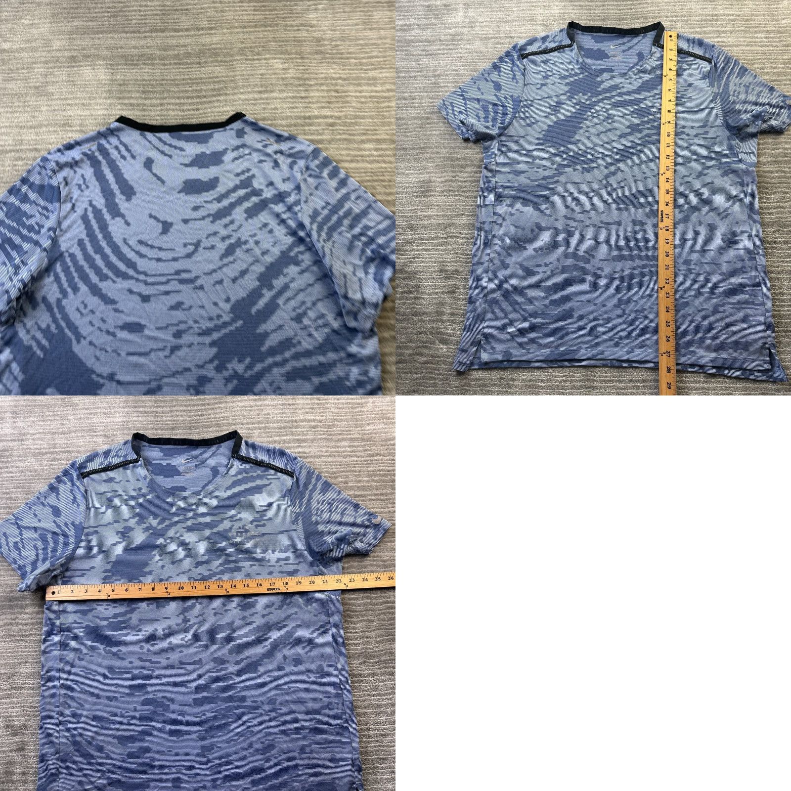 Nike Nike Shirt Mens XL Blue Dri Fit Running Division Performance Logo Sports T-Shirt Size US XL / EU 56 / 4 - 8 Thumbnail