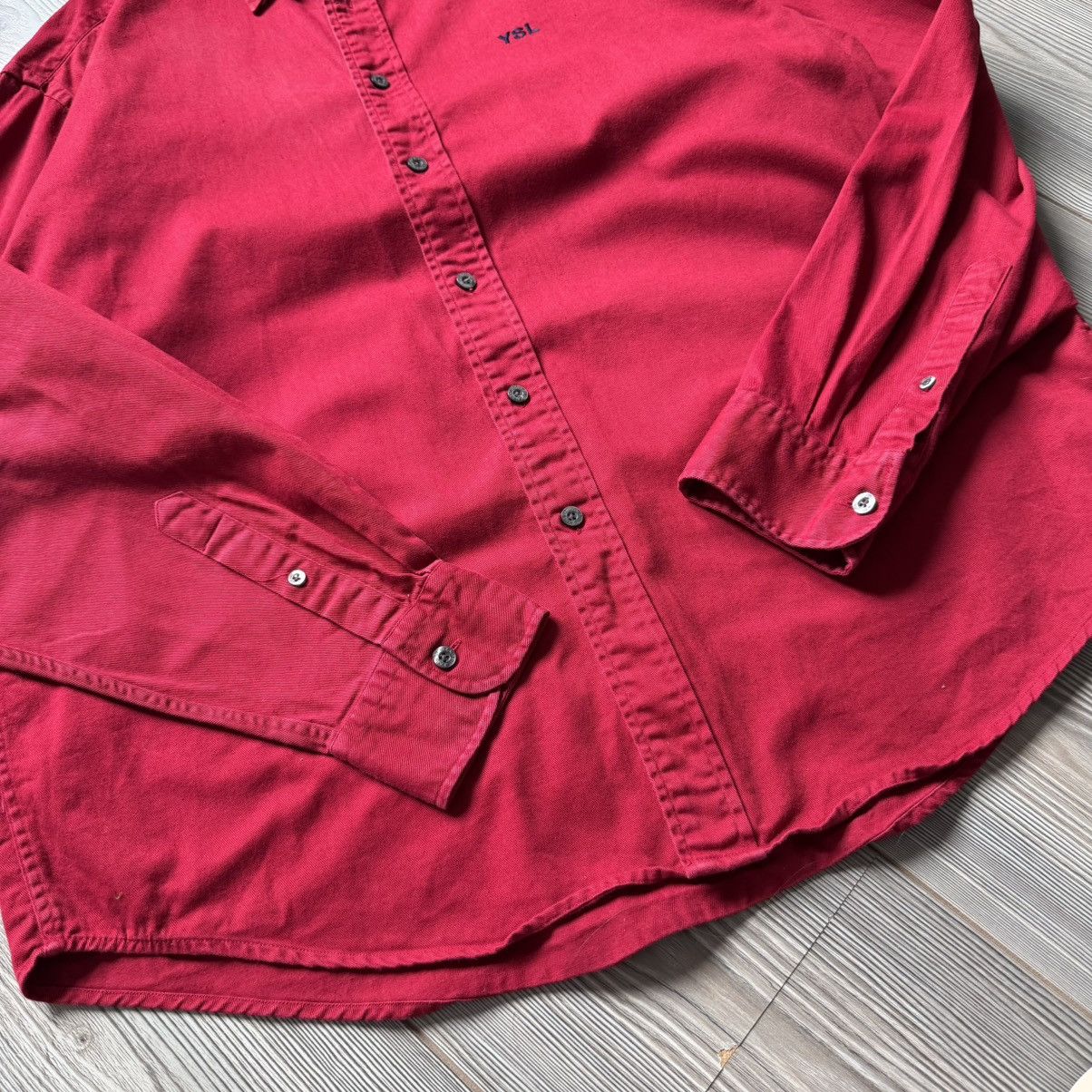 Yves Saint Laurent 🔥Vintage Yves Saint Laurent YSL Logo Shirt Size US L / EU 52-54 / 3 - 7 Thumbnail