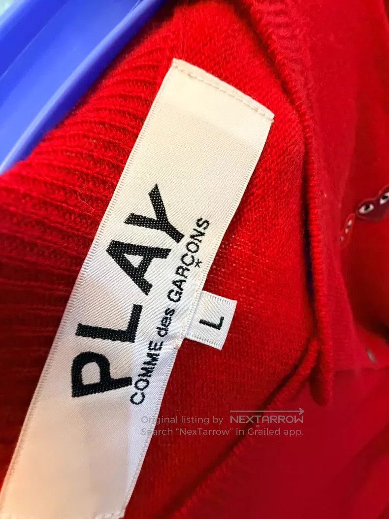 Comme des Garcons Comme des Garcons Red wool cardigan Size L / US 10 / IT 46 - 3 Thumbnail