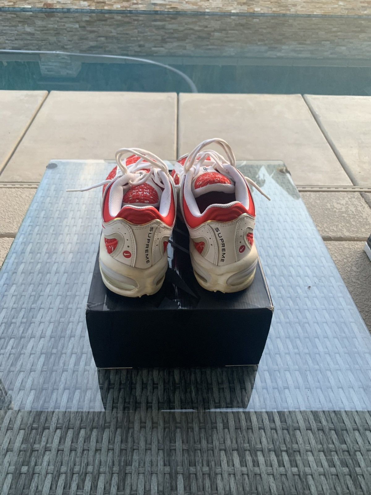 Nike × Supreme Nike Air Max Tailwind 4 Supreme White Size US 12 / EU 45 - 4 Thumbnail