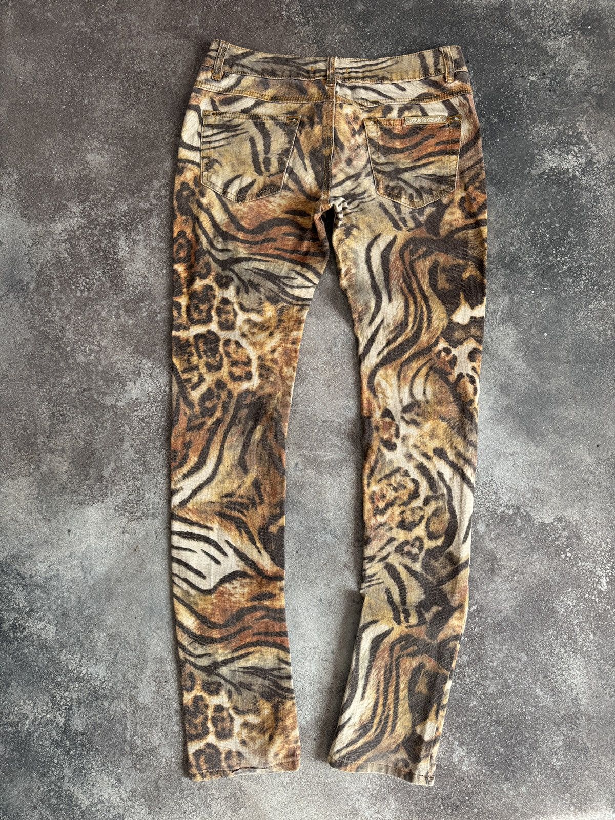 Roberto Cavalli Roberto Cavalli Vintage Y2K Tiger Print Iconic Pants Size 27" / US 4 / IT 40 - 9 Thumbnail