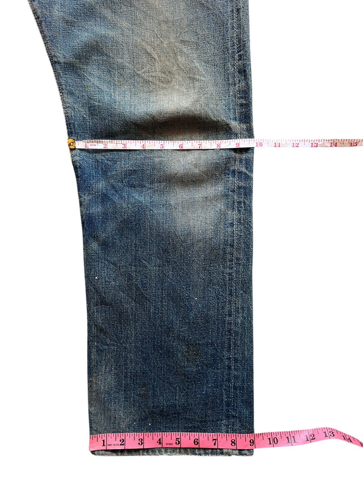 Denime Vintage Denime Authentic Leather Patch Slevedge DenimJeans Size US 30 / EU 46 - 7 Thumbnail