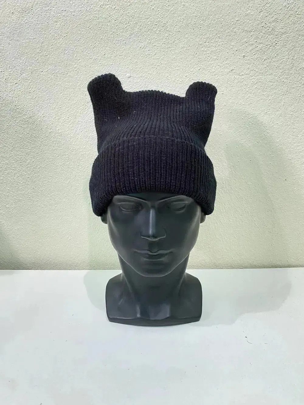 Vintage Japanese Brand Devil Horn Beanie Hat Size ONE SIZE - 2 Thumbnail