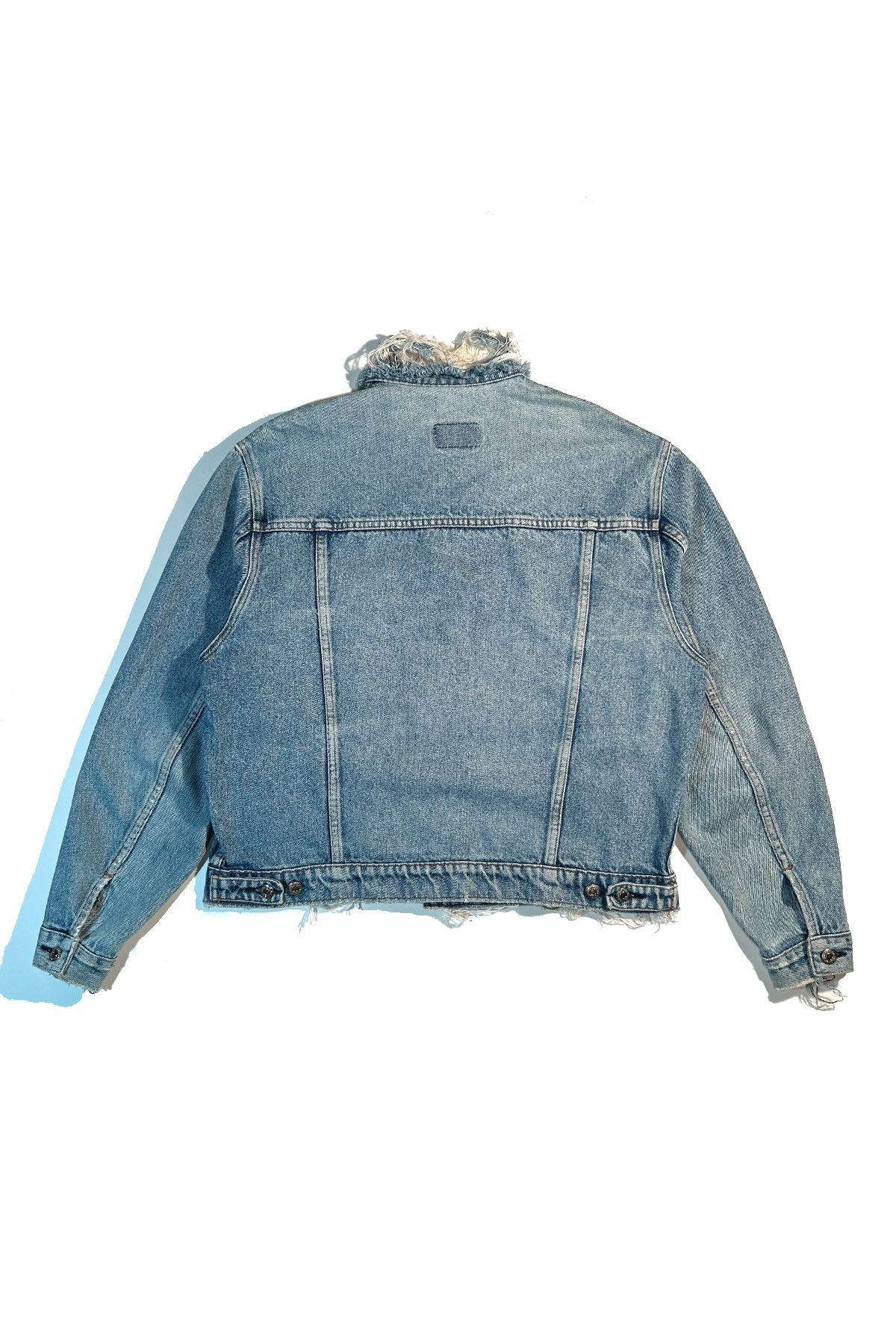 Levi's Vintage Clothing VINTAGE LEVI'S DESTROYED & DISTRESSED DENIM JACKET Size US L / EU 52-54 / 3 - 5 Thumbnail