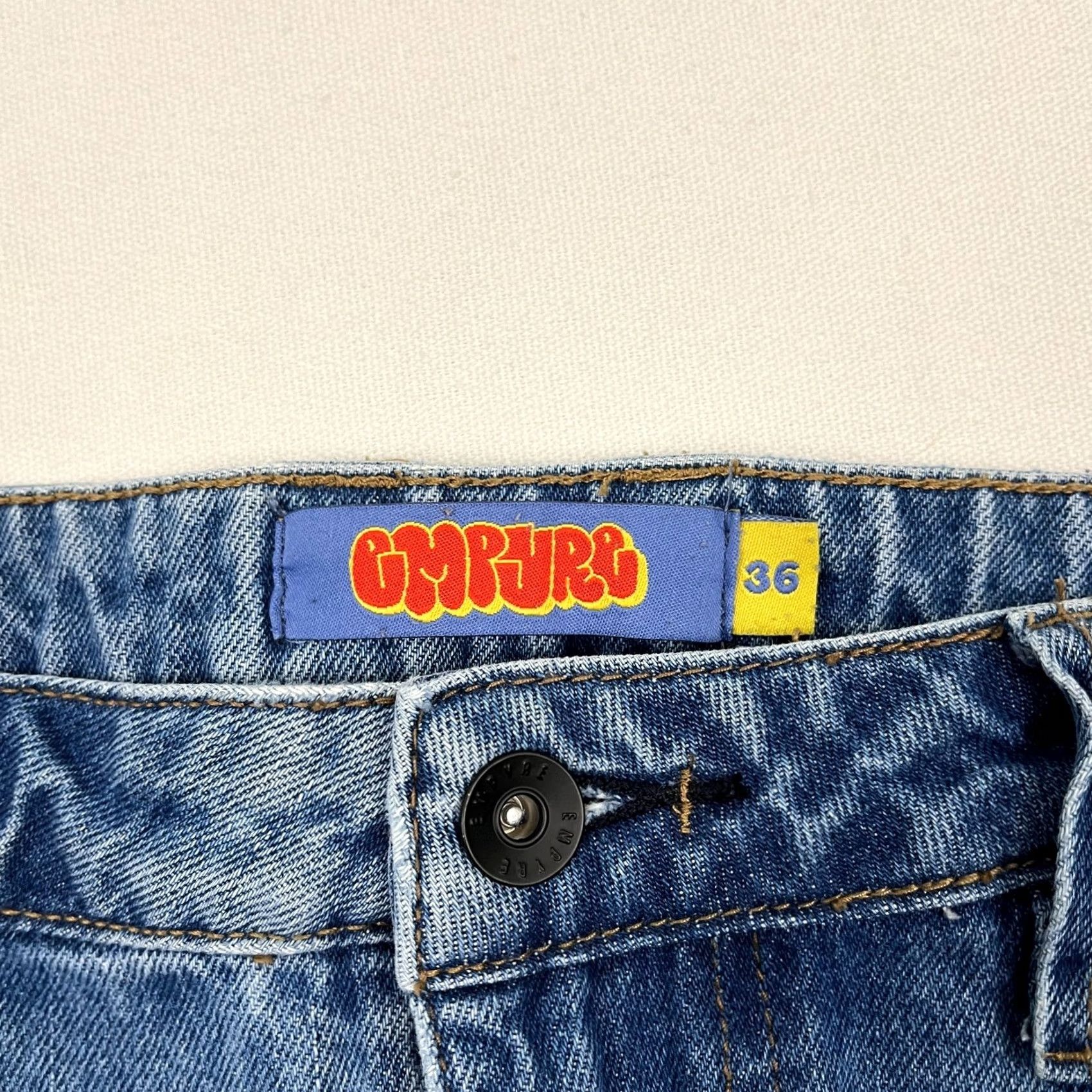 Empyre Empyre Jeans Mens 38 x 30 Relaxed Blue Denim Baggy Wide-Leg Carpenter Jeans Mens 38 x 30 Relaxed Fit Blue Denim Baggy Wide Leg Skater Size US 38 / EU 54 - 2 Thumbnail