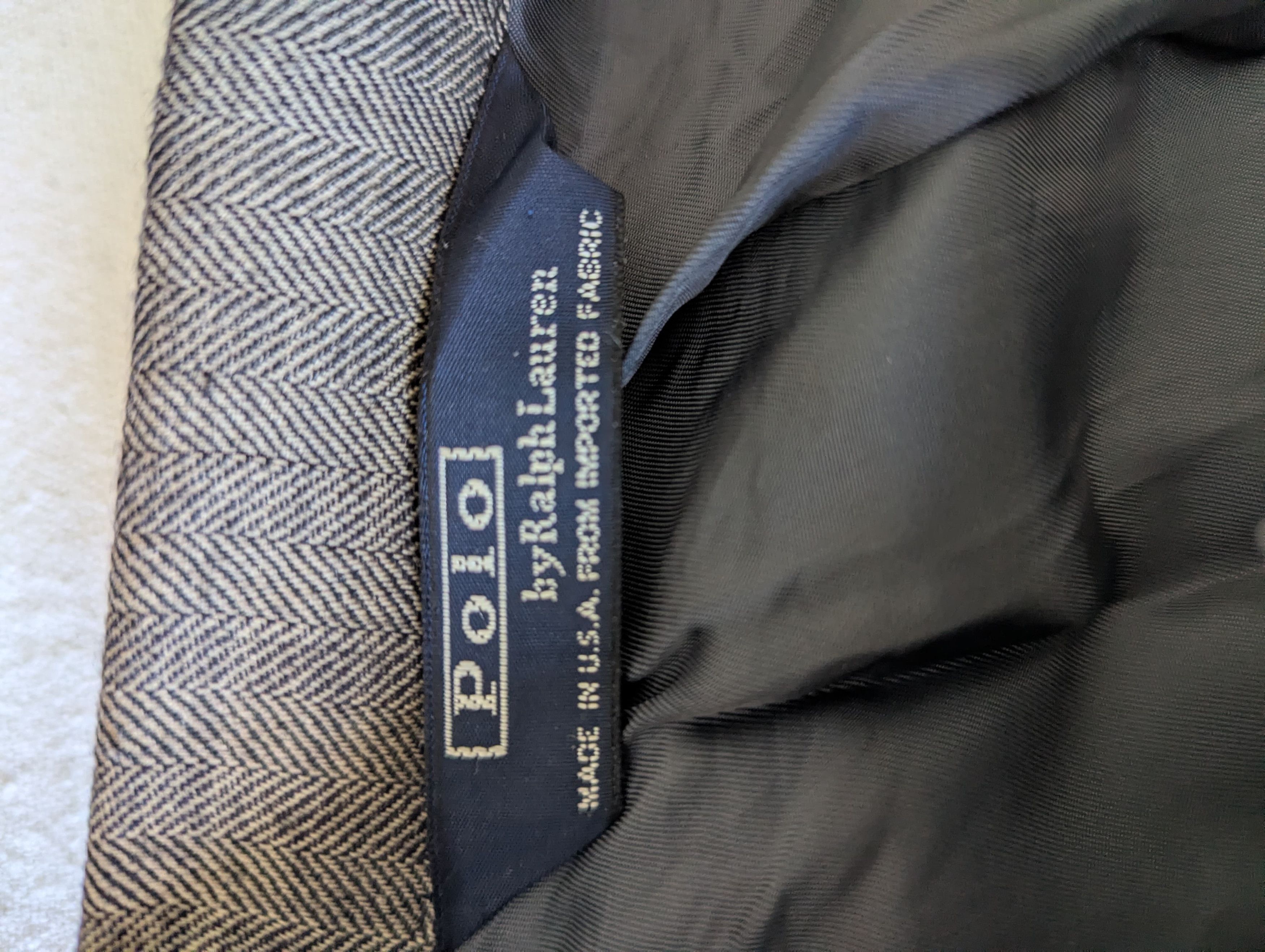 Polo Ralph Lauren Vintage Double Brested Suit Size 44L - 6 Thumbnail