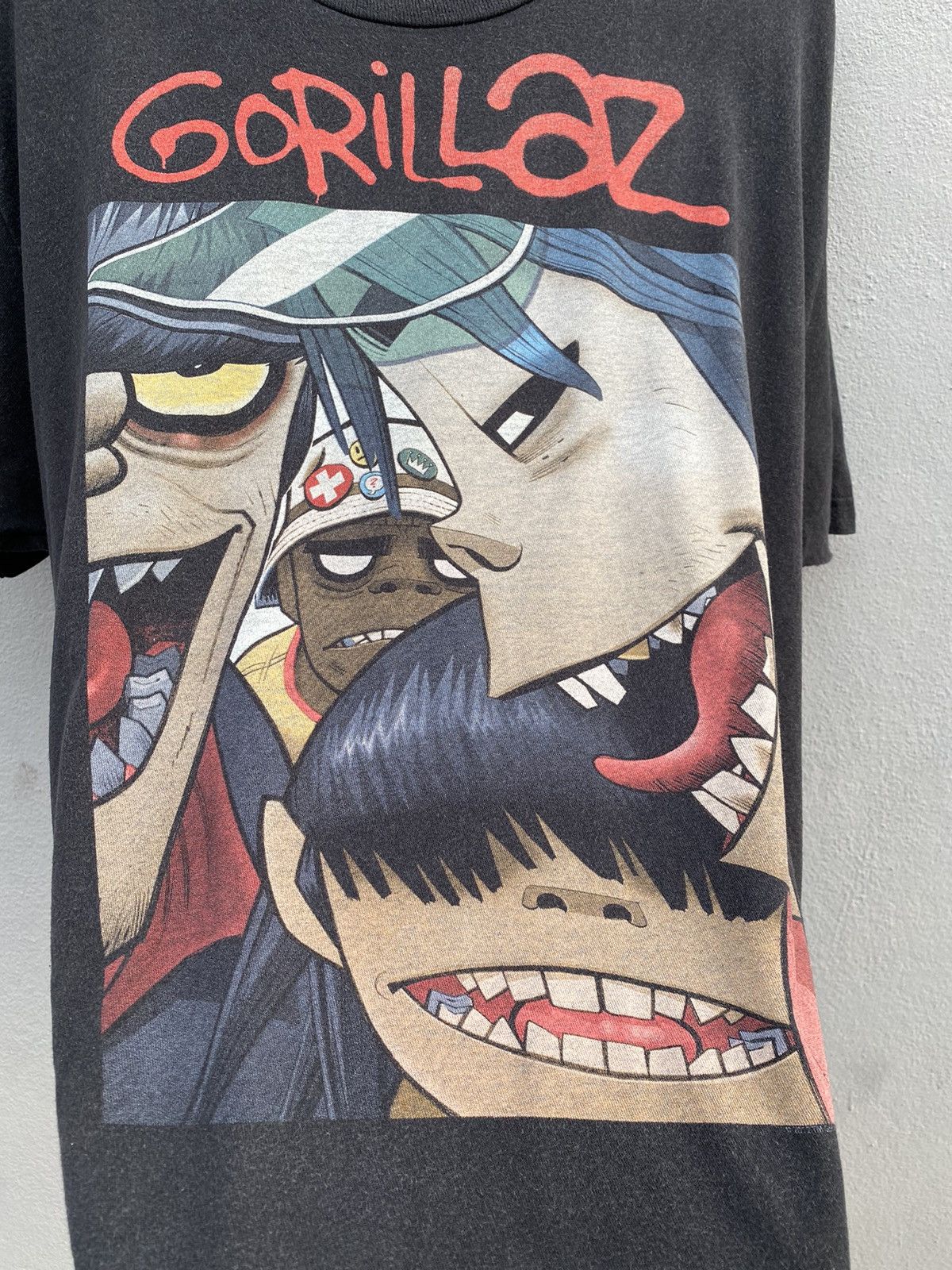 Band Tees Vintage 00s GORILLAZ Alternative Rock / Blur RARE Band Tee Size US L / EU 52-54 / 3 - 6 Thumbnail