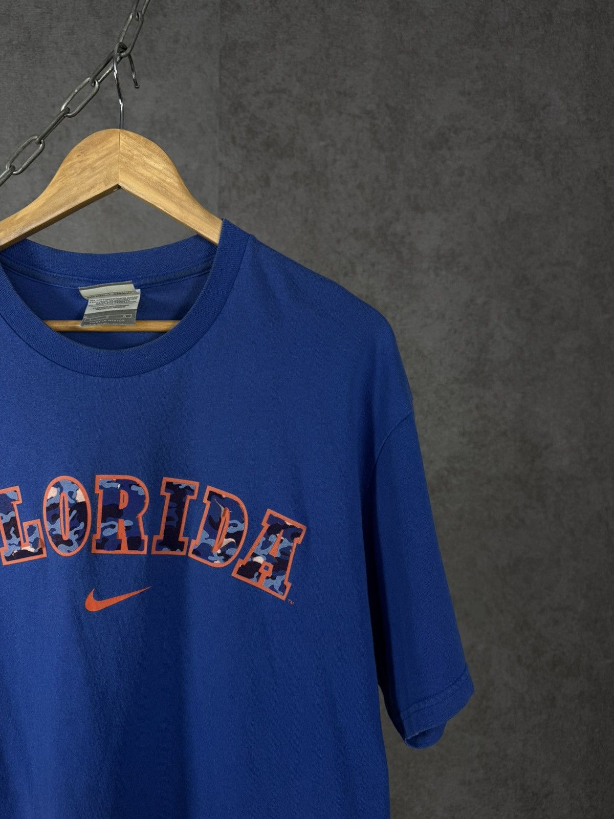 Nike × Vintage Nike Florida vintage swoosh streetwear center logo tee Size US L / EU 52-54 / 3 - 2 Thumbnail