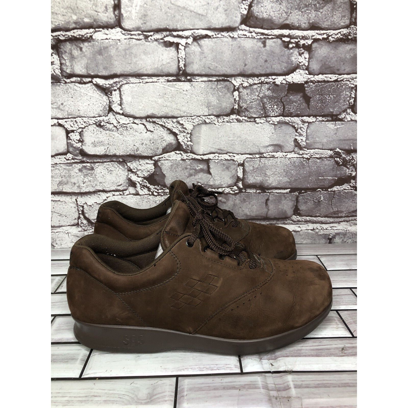 Other SAS Tripad Free Time Brown Suede Walking Lace Up Shoes Women Size US 7 / IT 37 - 1 Thumbnail