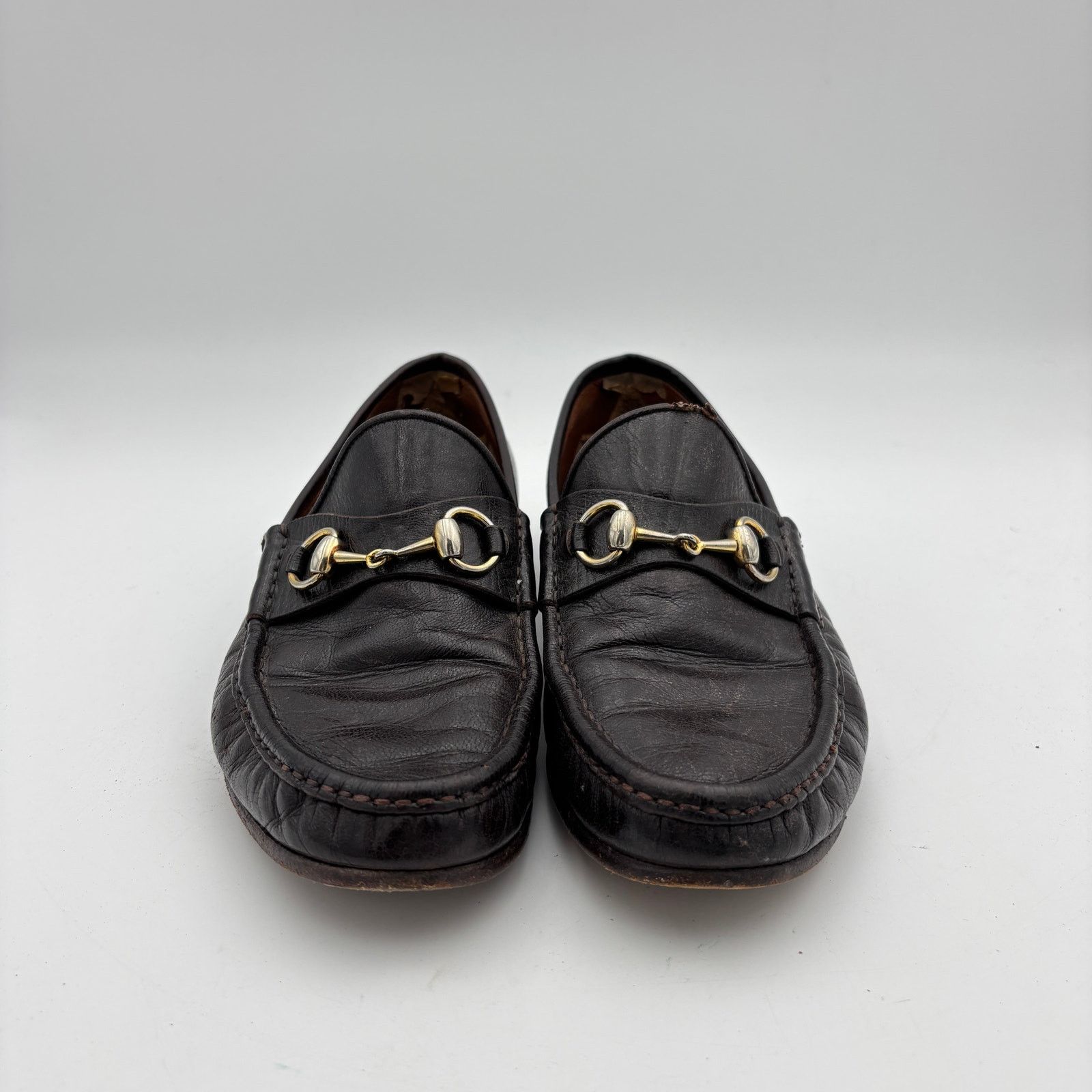 Gucci Vintage Gucci Leather Horsebit Loafers Shoes Men's 41.5 D Size US 8 / EU 41 - 2 Thumbnail