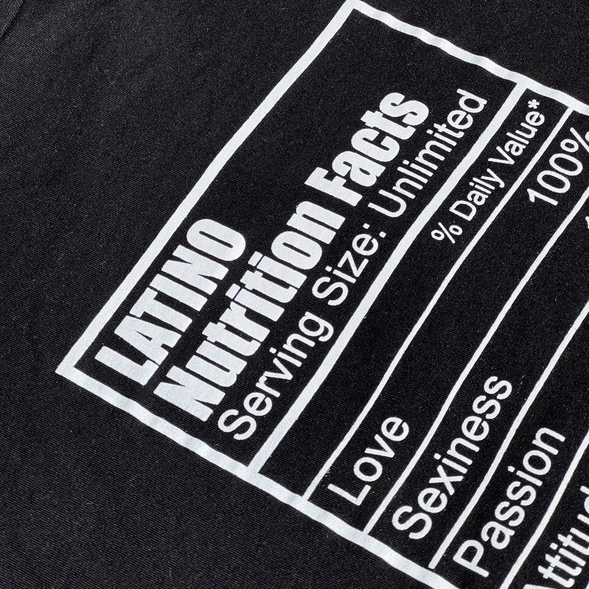 Denim & Flower Latino Nutrition Facts Tee Size US M / EU 48-50 / 2 - 3 Thumbnail
