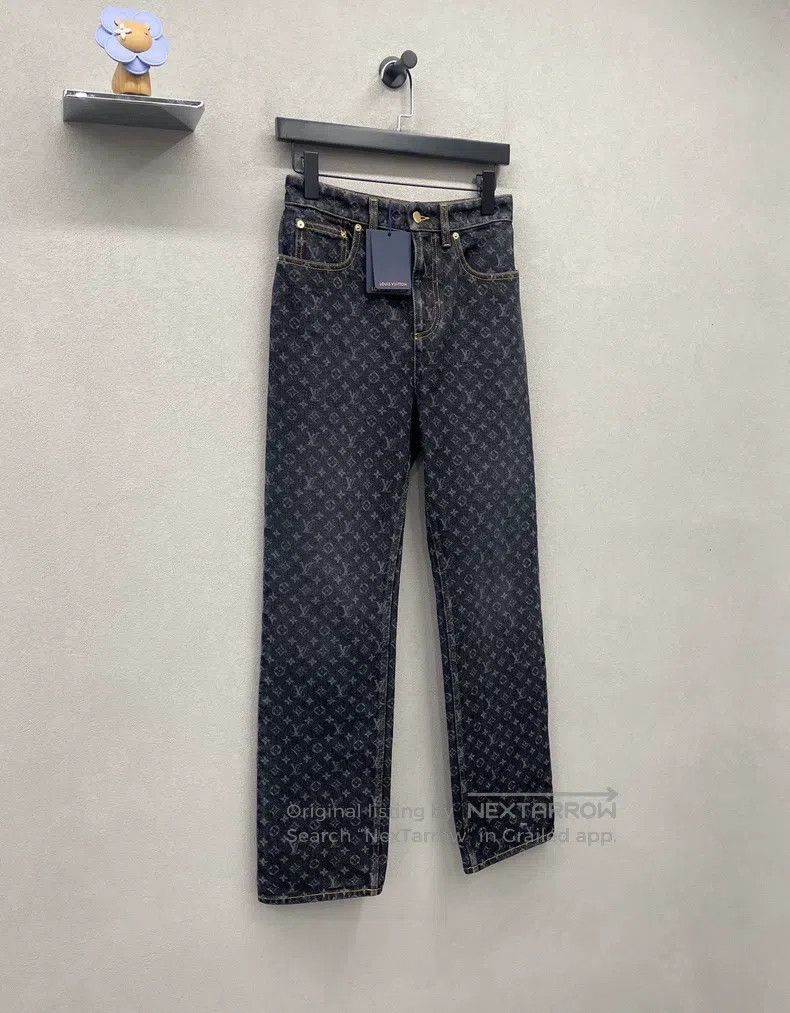 Louis Vuitton Louis Vuitton Black full print jeans Size US 36 / EU 52 - 3 Thumbnail