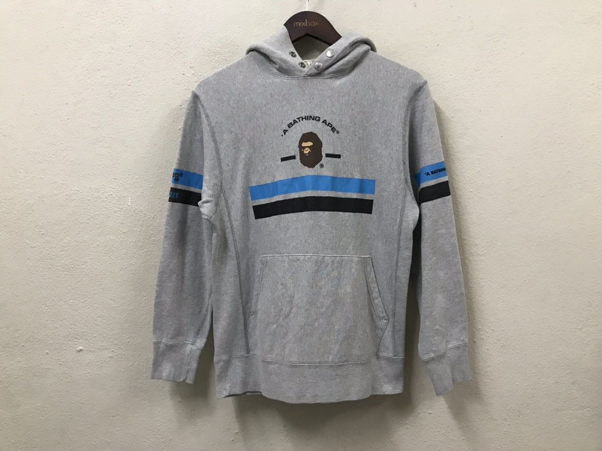 image of Bape x Vintage A Bathing Ape Hoodie in Grey, Men's (Size Small)