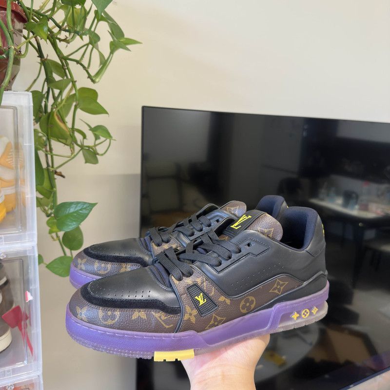 Louis Vuitton Louis Vuitton Trainer Lakers Colorway Sneakers -2508 Size US 9.5 / EU 42-43 - 9 Thumbnail