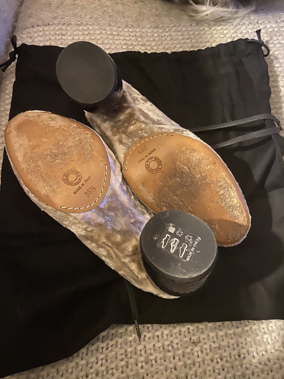 Dries Van Noten Dries Van Norten Silver Mule Size US 6.5 / IT 36.5 - 5 Thumbnail