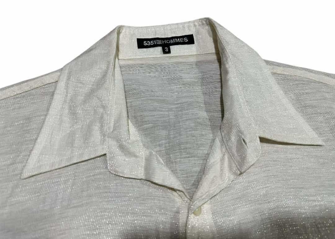 5351 POUR LES HOMMES 🔥Sick Y2K 5351 Pour Les Hommes Hemp Woven Shirt Long Sleeve Size US M / EU 48-50 / 2 - 4 Thumbnail