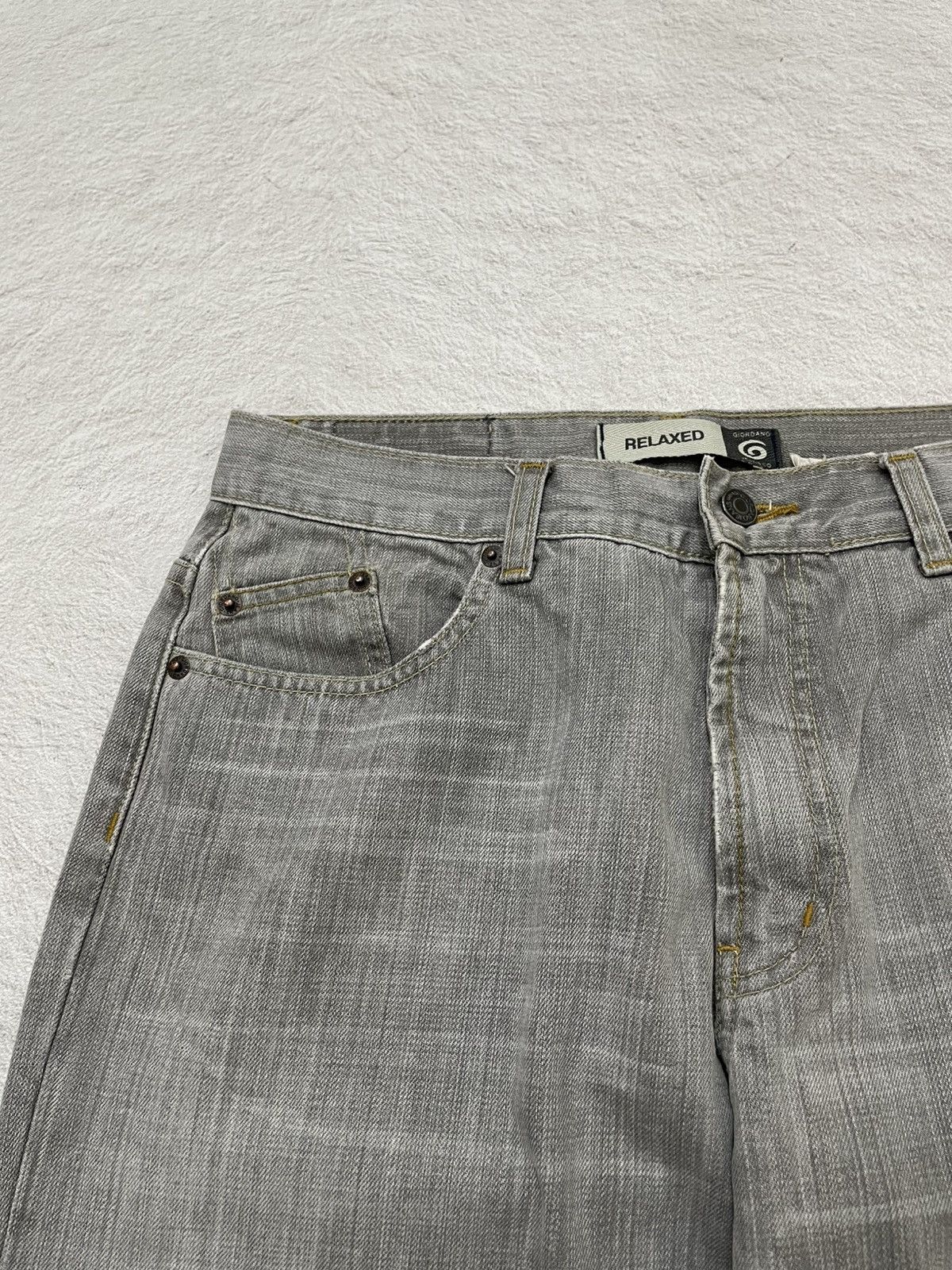 If Six Was Nine 2000s Relaxed Distressed Denim Jeans Y2K Size US 30 / EU 46 - 4 Thumbnail