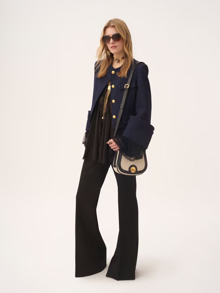 Chloe o1loc1c10226 Size: OS / Horse Medal Medium Bag Black/Beige Size ONE SIZE - 6 Thumbnail
