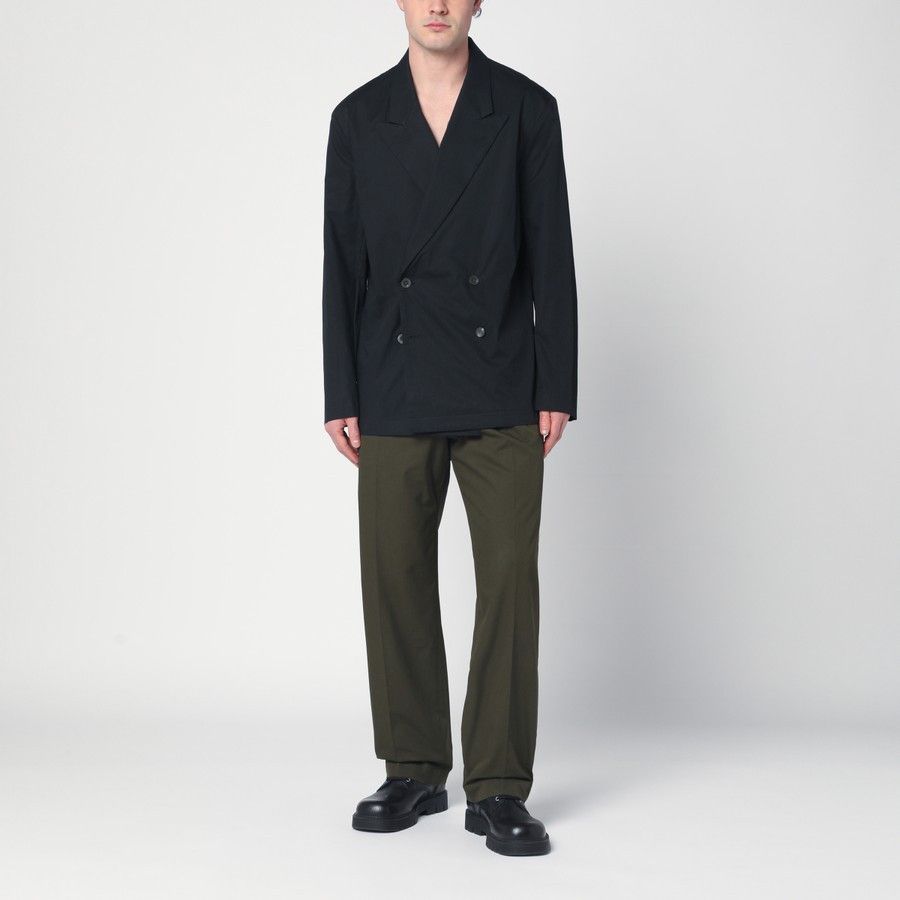 Dries Van Noten o1d2blof0225 Double-breasted Jacket in Black Size US M / EU 48-50 / 2 - 2 Thumbnail