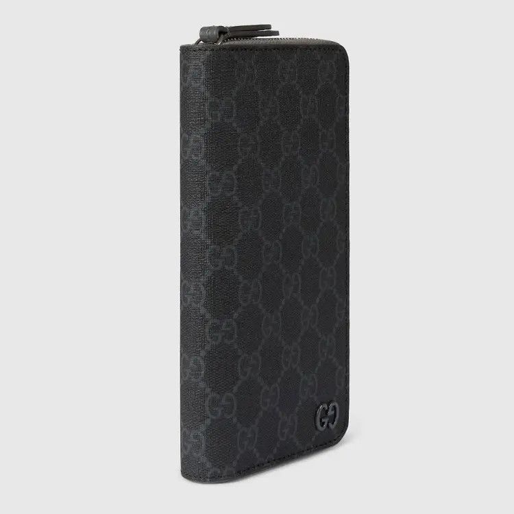 Gucci oc11z1225 Size: OS / Zip Around Wallet in Black & Grey Size ONE SIZE - 3 Thumbnail