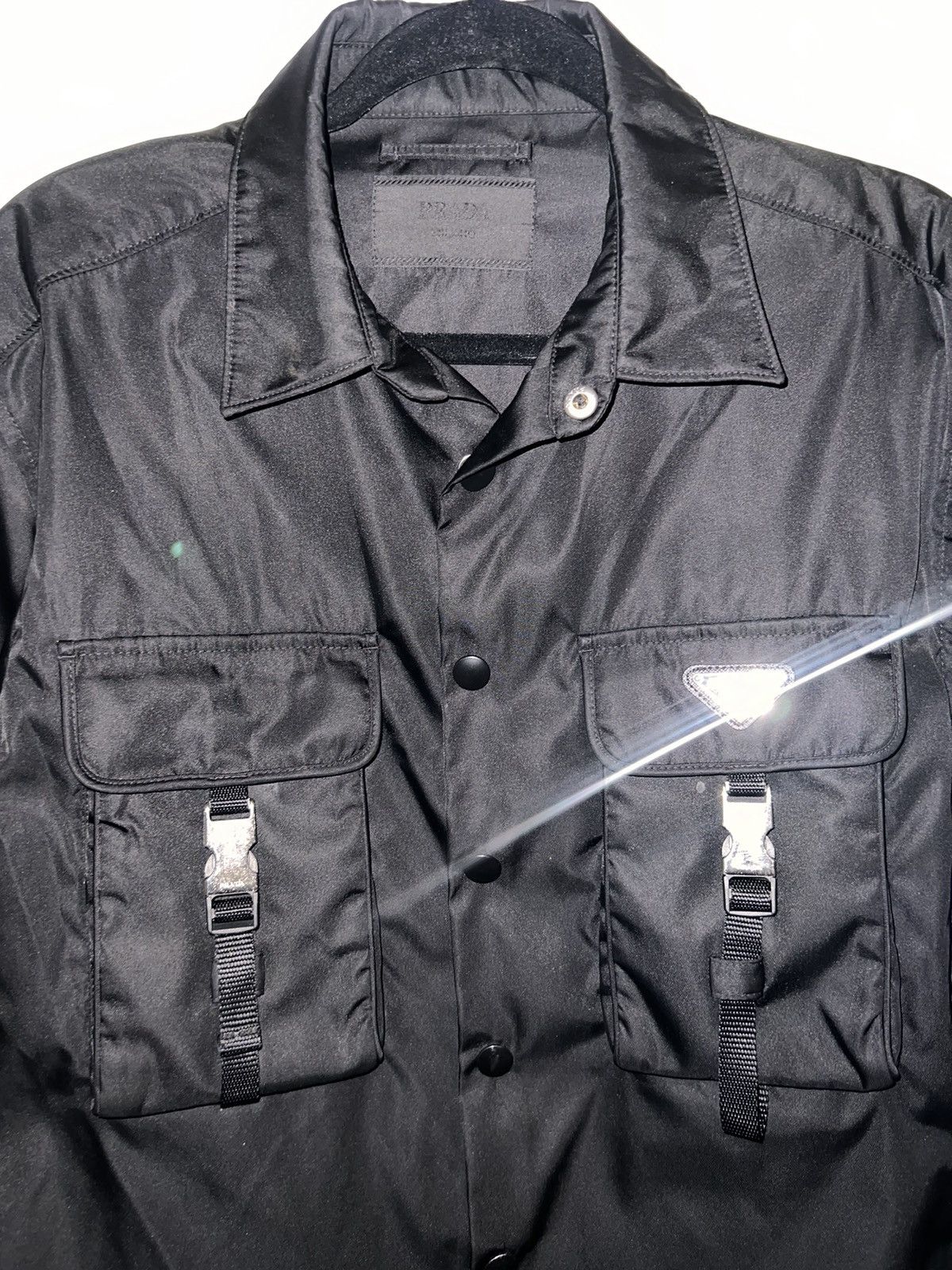 Prada Re-Nylon Prada Jacket/Shirt Size US L / EU 52-54 / 3 - 3 Thumbnail
