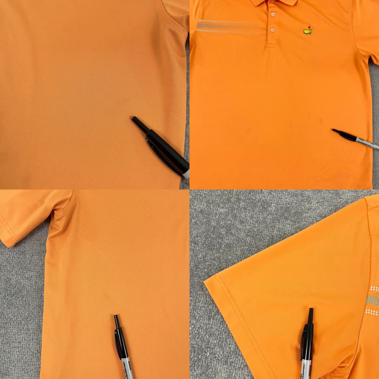 Vintage Masters Tech Polo Shirt Mens XL Orange Augusta Major Golf Performance Stretch Polo Shirt Size US XL / EU 56 / 4 - 8 Thumbnail