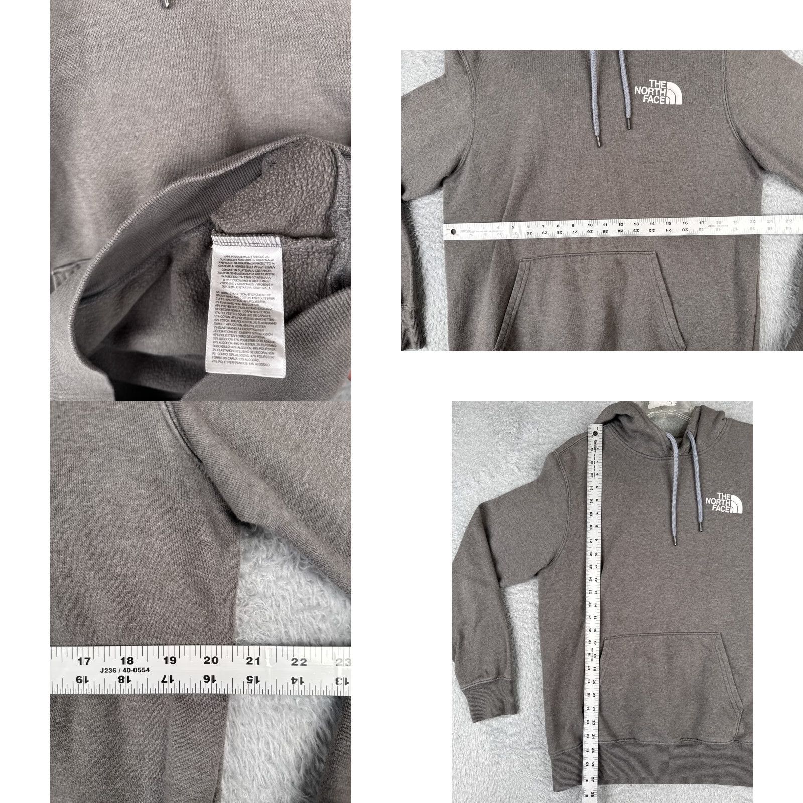 The North Face The North Face Hoodie Mens Adult Medium Gray Pullover Cotton Blend Pocket Crew Neck All Seasons Hooded Size US M / EU 48-50 / 2 - 8 Thumbnail