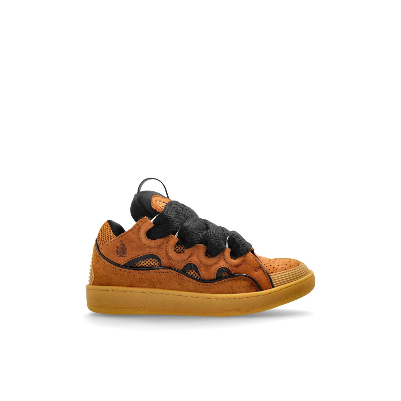 Lanvin LANVIN Oversized Curb Brown Suede Sneakers New & Authentic ( Size US 11 / EU 44 - 5 Thumbnail