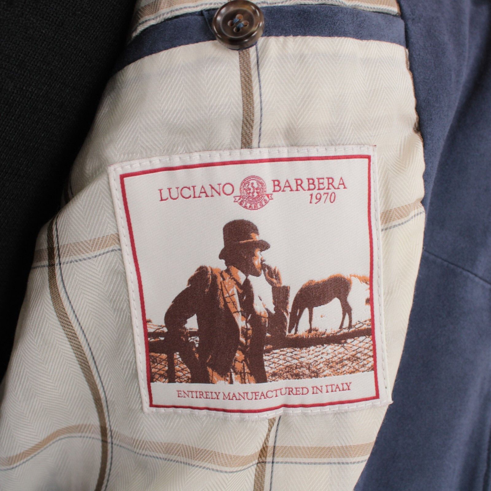 Luciano Barbera Luciano Barbera Jacket Size M US In Blue Suede Size US M / EU 48-50 / 2 - 7 Thumbnail
