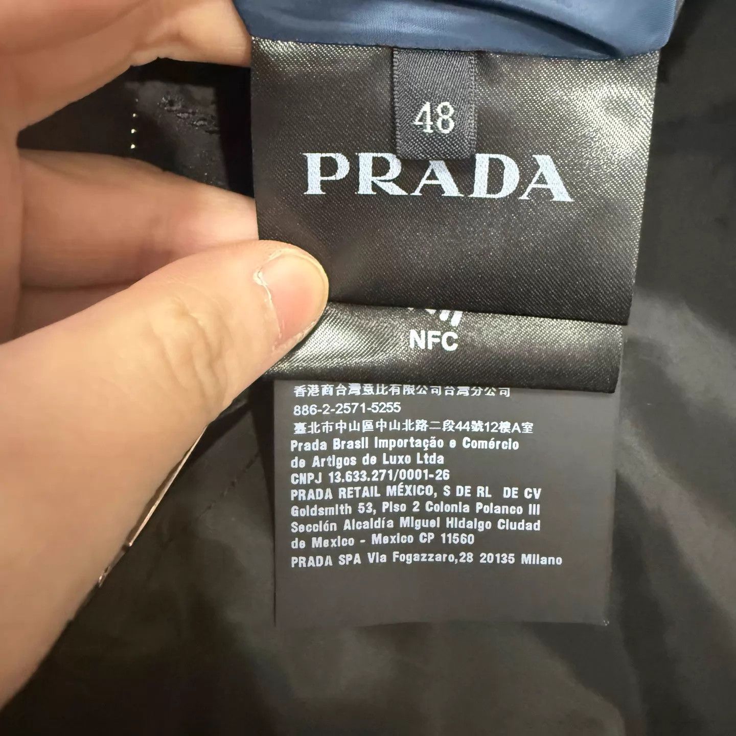 Prada Prada Black & Blue Double-Sided Nylon Jacket Tri Logo 48 Size US M / EU 48-50 / 2 - 4 Thumbnail