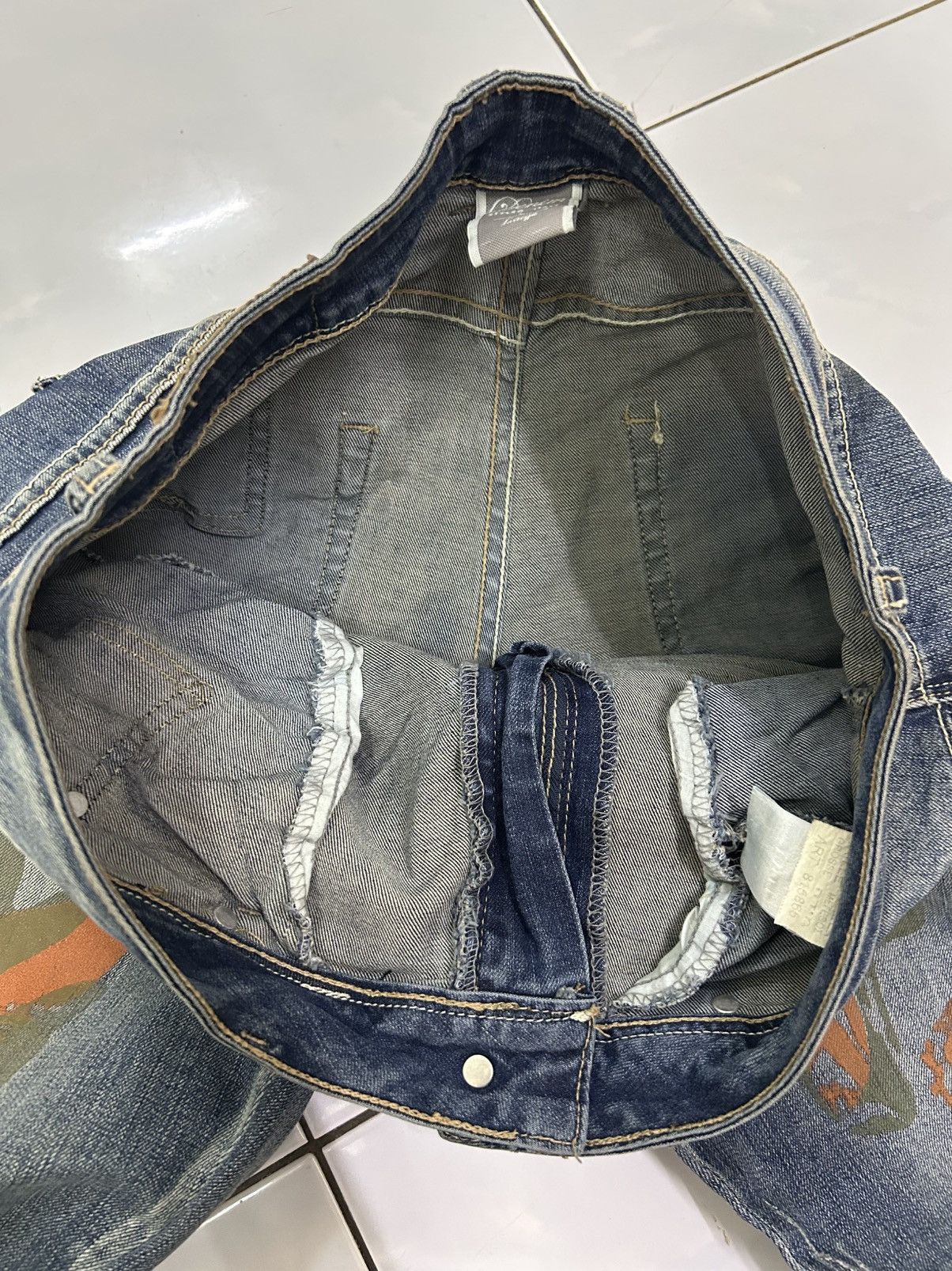Japanese Brand × Vintage RARE! DENIM STYLED ITALY ART PAINT STREETWEAR JEANS Size US 32 / EU 48 - 16 Thumbnail