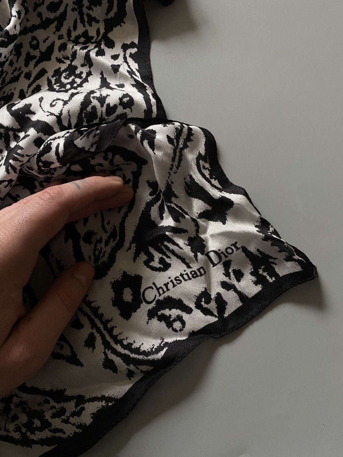 Christian Dior Monsieur Christian Dior vintage silk scarf Size ONE SIZE - 3 Thumbnail