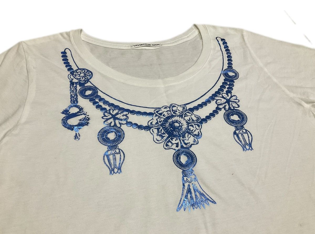 Designer × Japanese Brand 🔥Rare Vintage Vivienne Tam Dragon Necklace Shirt Size US S / EU 44-46 / 1 - 1 Thumbnail