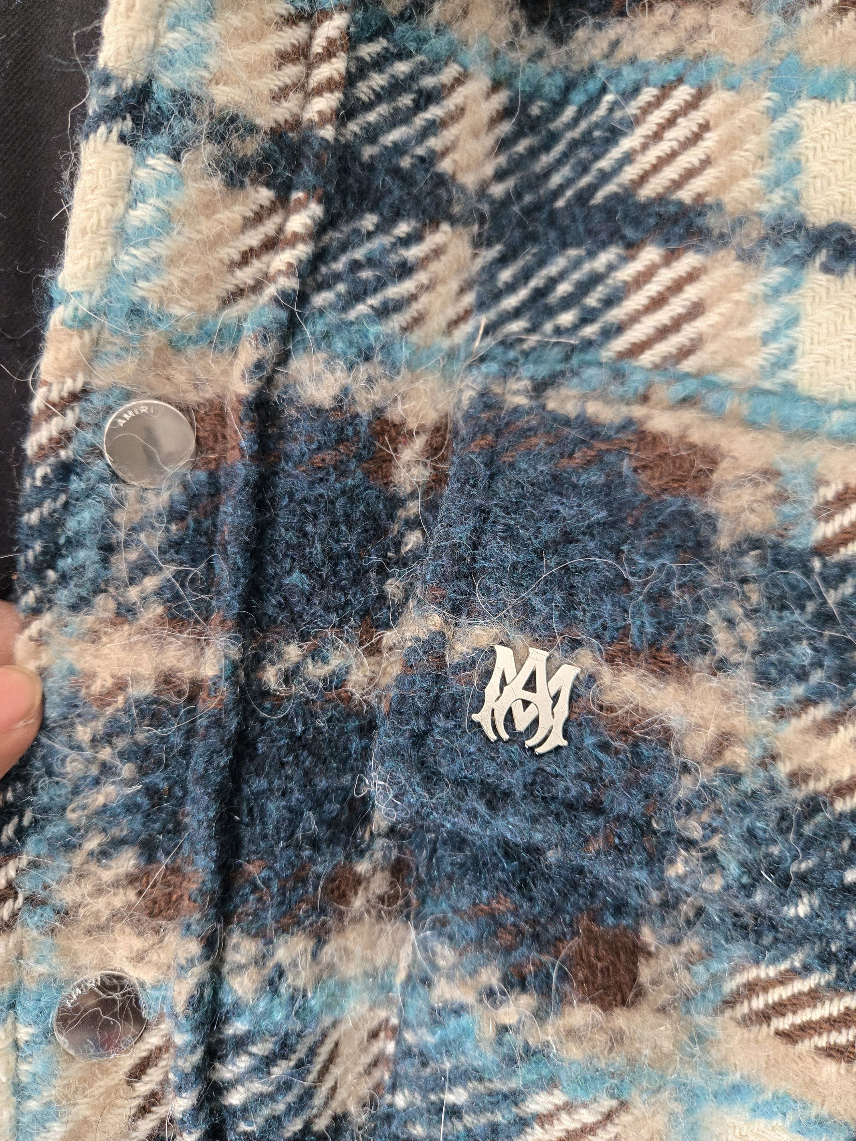 Amiri Amiri Quilted Plaid Flannel Jacket Size US L / EU 52-54 / 3 - 3 Thumbnail