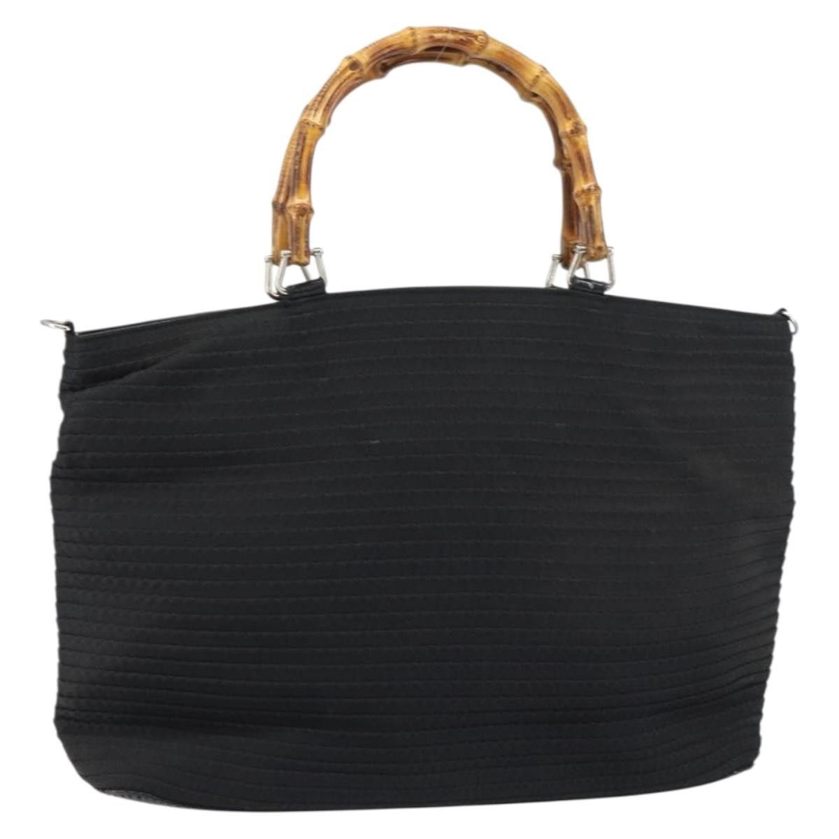 Gucci Gucci Vintage Bamboo Handle Nylon Size ONE SIZE - 1 Thumbnail