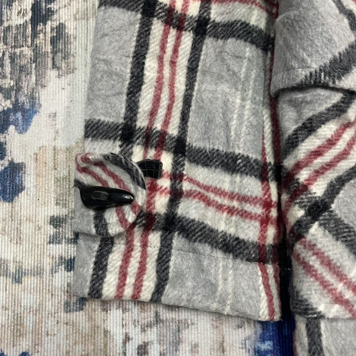 Hysteric Glamour Vintage 1990s Hysteric Glamour Plaid Wool Hooded Duffle Coat Size S / US 4 / IT 40 - 14 Thumbnail