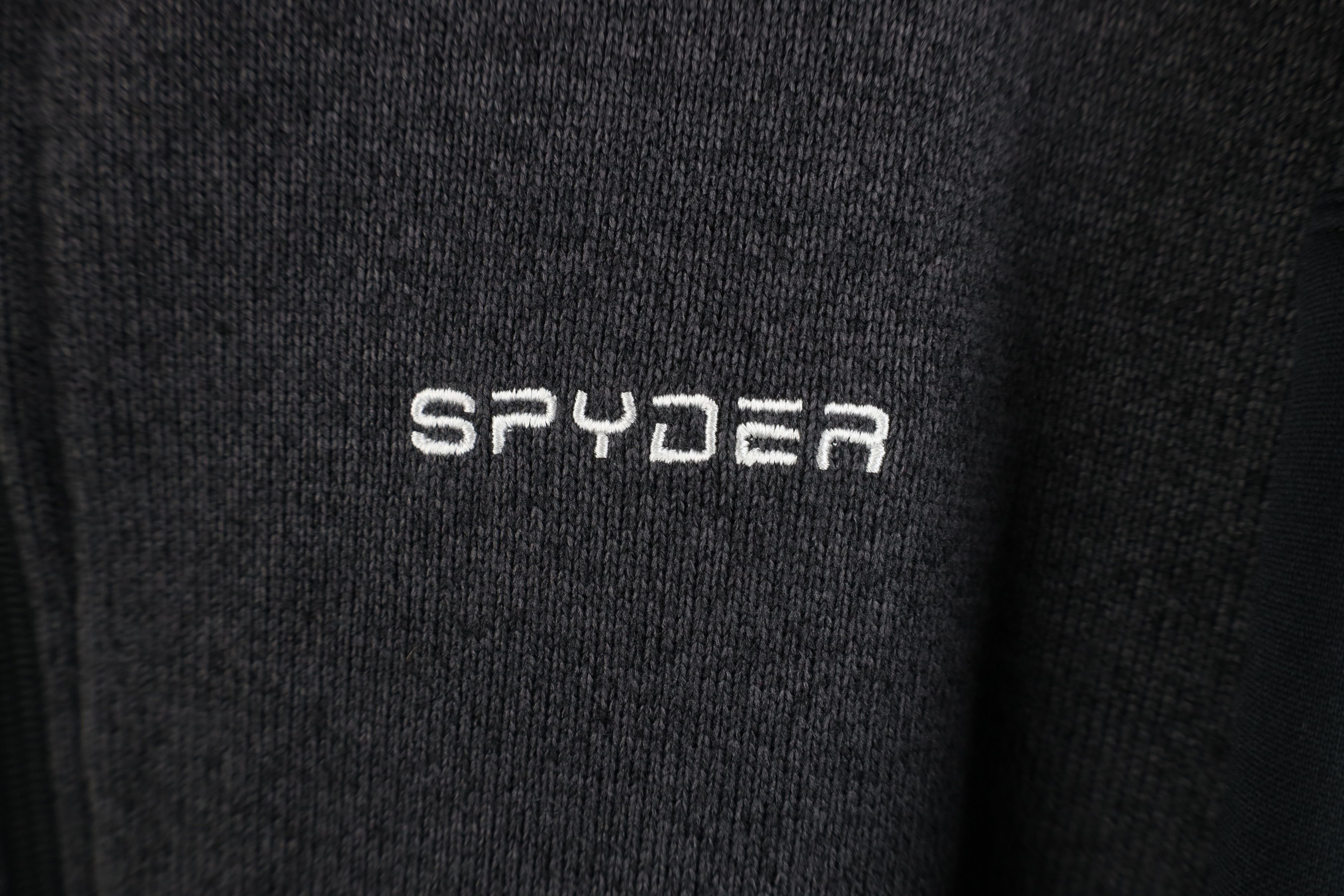 Spyder Spyder Jacquard Fleece Knit Foremost Full Zip Jacket Gray Size US XL / EU 56 / 4 - 4 Thumbnail